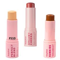 Kit Maquiagem Stick Ruby Rose Base Cremosa Blush Cremoso Bronzer