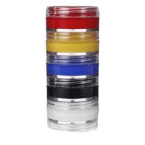 Kit Maquiagem Tinta Cremosa 5 Cores Primárias Facial - 20g