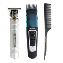 Kit Máquina Acabamento T-Blade + Aparador Vacuum + Pente