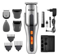 Kit Maquina Cortar Cabelo Depilador Shaver Unissex