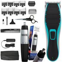 Kit Máquina De Cortar Cabelo E Shaver Wahl Style 2 Em 1 Sem Fio e Aparador de Nariz Wahl