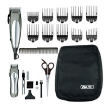 Kit Máquina de Cortar Cabelo Wahl + Aparador de Pêlos de Luxe Groom Procom 8 Pentes de Corte