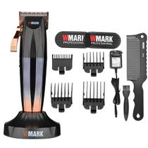 Kit Maquina De Corte Cabelo Wmark Ng 222 + Base Carregadora