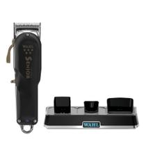 Kit Máquina de Corte Senior Cordless Profissional Sem Fio Com Base Carregadora Wahl Power Station, Carrega 3 Máquinas, Bivolt