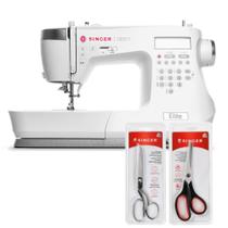 Kit Máquina de Costura CE677 + Tesoura 8" Tecido e Tesoura Multiuso Preta Bivolt Kit Máquina de Costura CE677 + Tesoura 8" Tecido e Tesoura Multiuso Preta Bivolt
