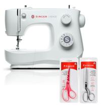 Kit Máquina de Costura M2405 + Tesoura 10" Tecido e Tesoura Multiuso Rosa