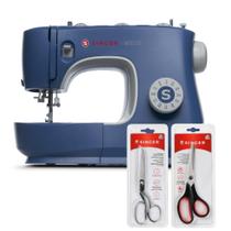 Kit Máquina de Costura M3335 + Tesoura 8" Tecido e Tesoura Multiuso Preta Kit Máquina de Costura M3335 + Tesoura 8" Tecido e Tesoura Multiuso Preta