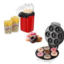 Kit Máquina de Donuts + Pipoqueira Elétrica