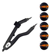 Kit Maquina De Fusão Extensão Capilar E 5 Colas Keratin Fix