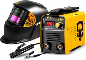 Kit Maquina De Solda Inversora 120 Amp Com Mascara