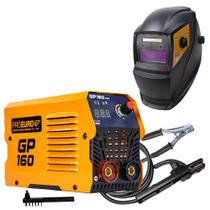 KIT Máquina de Solda Inversora GP 160a 220v com Máscara Automática 911 Pró Euro