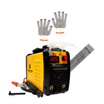 Kit Máquina de Solda Inversora WK 225A com Luva e Eletrodo 3,25mm Pró Euro Kit Máquina de Solda Inversora WK 225A com Luva e Eletrodo 3,25mm Pró Euro