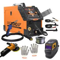 Kit Máquina de Solda Multiprocesso Mig 228a Flex + Máscara + Arame + Esmerilhadeira e Mais!