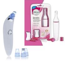 Kit Maquina De Sucção De Cravos E Depilador Elétrico Grátis