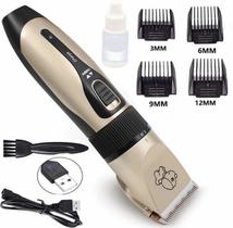 Kit Maquina De Tosa Aparadora Profissional P/ Cachorro Pets