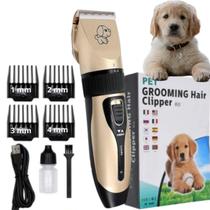 Kit Máquina De Tosa Pets Gato Cachorro Tosador Profissional