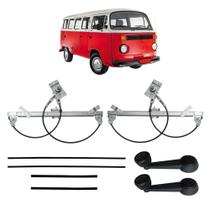 Kit Máquina Manivela Canaleta Vidro Porta Kombi 1975 A 2007