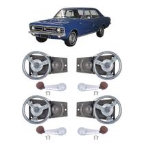 Kit Máquina Manivela Vidro Marrom Opala 4 Portas 68 Até 85