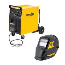 Kit Máquina para Solda MIG/MAG MM305 com Máscara para Solda MEV 0913 Plus