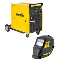 Kit Máquina para Solda MIG/MAG MM403 com Máscara para Solda MEV 0913 Plus