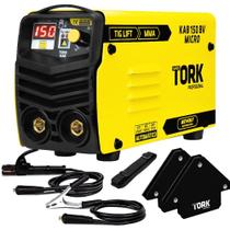 Kit Maquina Solda Inversora Mma + 2 Esquadro Magnetico 12Kg Kit Maquina Solda Inversora Mma + 2 Esquadro Magnetico 12Kg