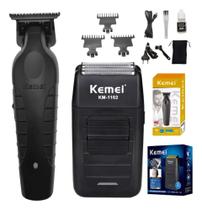 Kit Máquinas De Acabamento Kemei 2299 + 1102 Profissional Kit Máquinas De Acabamento Kemei 2299 + 1102 Profissional