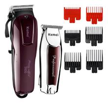 Kit Máquinas Kemei KM 2600 KM 9163 Profissional Corte Cabelo Barba Bivolt