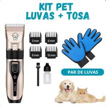 KIT Máquininha de tosa + Par de Luvas Tira Pêlos prático e confiável