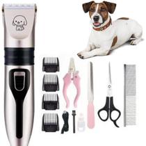 Kit Maquininha Tosa Pet Cortador Profissional para Animais