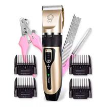 Kit Maquininha Tosa Pets Cães Tosar Gatos Tosar Pelo Sem Fio Kit Maquininha Tosa Pets Cães Tosar Gatos Tosar Pelo Sem Fio