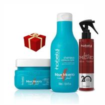 Kit Mar Morto Hobety Shamp 300Ml Másc 300Gr + Liso Imediato