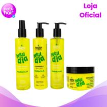 Kit Maracujá Natucorpo Completo - Body Splash 250ml + Hidratante 250ml + Sabonete Líquido 250ml + Esfoliante 300g