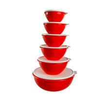 Kit Maravilhosa Tupperware - Laranja com Tampa Branca