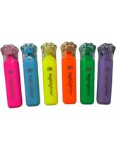 Kit Marca Texto 6 cores Highlighte Caneta Papelaria Infantil