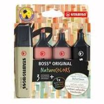 Kit Marca Texto C/4 Nature Collors Boss Stabilo