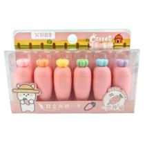 Kit Marca Texto Cenoura Rosa - 6 Cores - Carrot