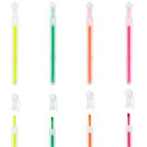 Kit Marca Texto Fluorescente Transparente 4 Cores BRW