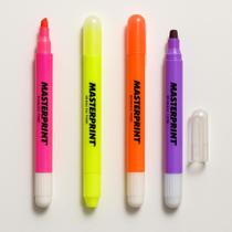 KIT Marca Texto Gel Neon 4 Cores AM/ LAR/ RSA/ RXO MP 613