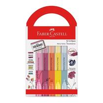 Kit Marca Texto Grifpen com Cheirinho MTES5REZF 5 Cores - Faber Castell Kit Marca Texto Grifpen com Cheirinho MTES5REZF 5 Cores - Faber Castell