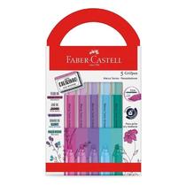 Kit Marca Texto Grifpen com Cheirinho MTES5RRZF 5 Cores - Faber Castell Kit Marca Texto Grifpen com Cheirinho MTES5RRZF 5 Cores - Faber Castell