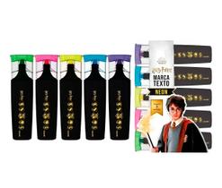 Kit Marca Texto Harry Potter Neon 5 Cores Leo&Leo Original Kit Marca Texto Harry Potter Neon 5 Cores Leo&Leo Original