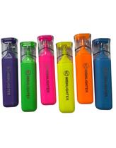 Kit Marca Texto Highlighter 6 Cores Canetas Papelaria