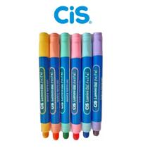 Kit Marca Texto Lumini Gel Pastel c/ 6 Cores CiS