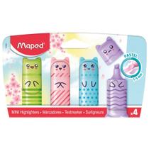 Kit marca texto Maped mini cute pastel com 4 cores