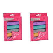 Kit Marca Texto Metalizado com 6 Cores e 2 unidades
