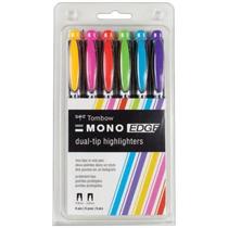 Kit Marca Texto Mono Edge Dual Tip Estojo com 6 Cores - Tombow/ WX Gift