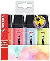 Kit Marca Texto Stabilo 4 Cores