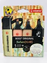 Kit marca texto Stabilo nature colors 70/4-2-3 com 4 cores