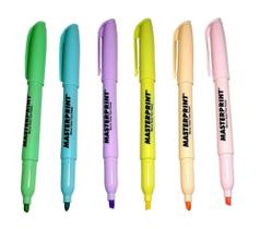 Kit - Marca Texto Tom Pastel, Cores Sortidas Com 6 Unidades