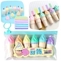 Kit Marca Texto Tons Pastéis Marcador Infantil Escolar F114